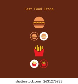 Junk and Fast Food Icons