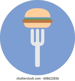 Junk fast foods icon.