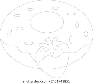 junk food coloring page for kids