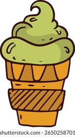 Junk Food with Doodle Design. Vector Illustration