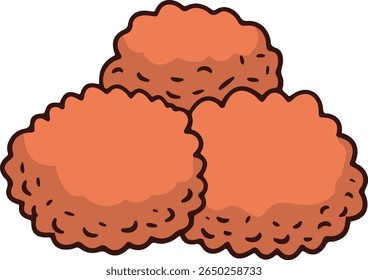 Junk Food with Doodle Design. Vector Illustration
