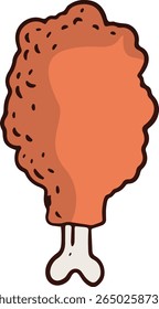 Junk Food with Doodle Design. Vector Illustration