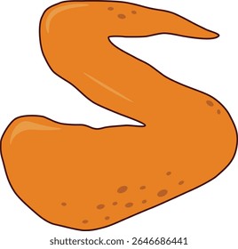 Junk Food Doodle isolado no fundo branco. Ilustração de vetor plano