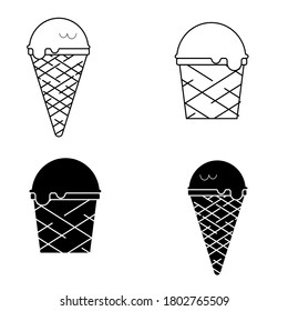 Junk Food Icon black and white