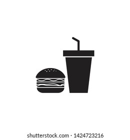 Junk food icon design template vector illustration isolated