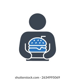 Ícone De Lixo Alimentar Isolado No Plano De Fundo Branco