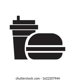 Junk food icon vector. Eps10 vector illustration.