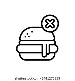 Icono de comida chatarra en vector. Logotipo
