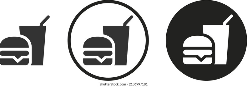 Junk food icon . web icon set .vector illustration