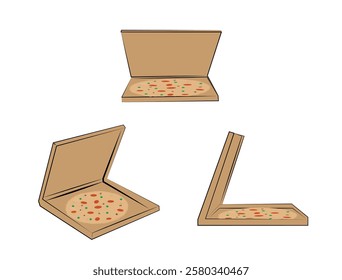 junk food Pizza eps vector illustration 