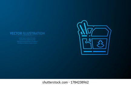 junk food  potato on blue abstract background. 