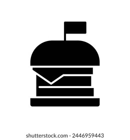 junk food solid icon vector design good for website or mobile app