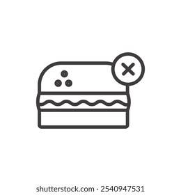 Junk food stroke icon in black