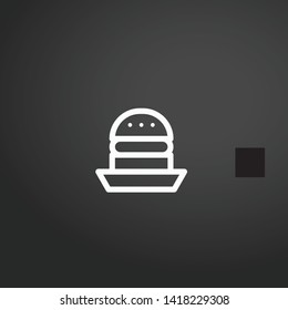 Junk Food vector icon. Junk Food concept stroke symbol design. Thin graphic elements vector illustration, outline pattern for your web site design, logo, UI. EPS 10.
