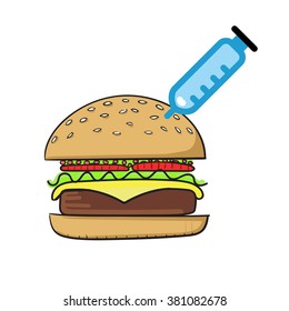 junk food vector illustration