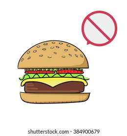 junk food vector illustration