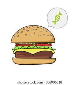 junk food vector illustration