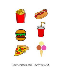 Junk Food Vector six bundle