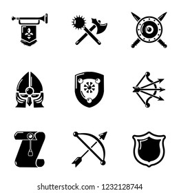 Junk icons set. Simple set of 9 junk vector icons for web isolated on white background