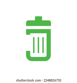 junk Letter J bold font logo design	
