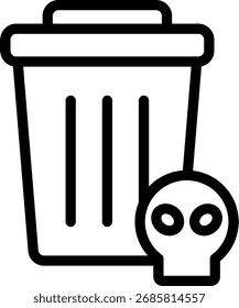 Diseño de Vector de icono de línea de chatarra