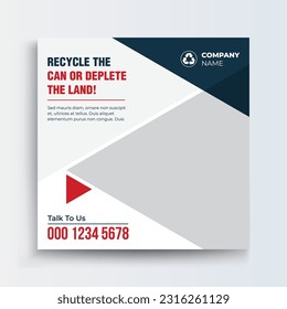 Junk Removal Company social media post web banner template, Promotion Post and Story Social Media Template design.