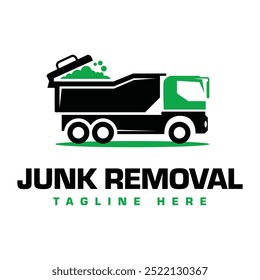 Junk removal logo design template. Suitable for Recycling or trash removal business.