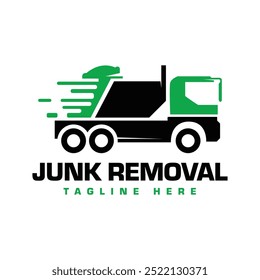 Junk removal logo design template. Suitable for Recycling or trash removal business.