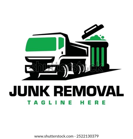 Junk removal logo design template. Suitable for Recycling or trash removal business.