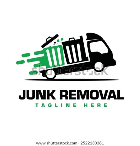 Junk removal logo design template. Suitable for Recycling or trash removal business.