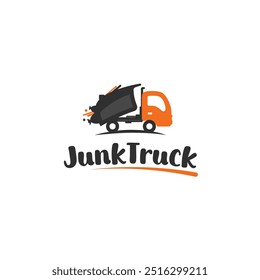 Junk Removal logo - junk hauling - junk truck - trash logo