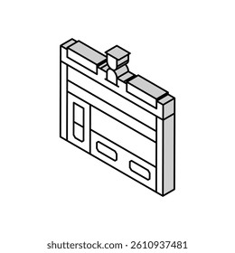 junk shop shop isometric icon vector. junk shop shop sign. isolated symbol illustration