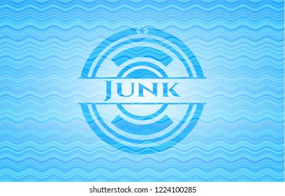 Junk water badge.