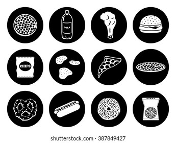 Junkfood Fast Food Icon Set