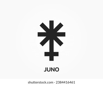 juno astrology symbol. zodiac, astronomy and horoscope sign. isolated vector image in simple style