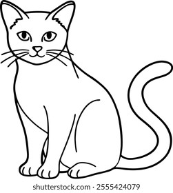 Juoriak Cat line art vector design