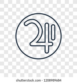 Jupiter concept vector linear icon isolated on transparent background, Jupiter concept transparency concept in outline style