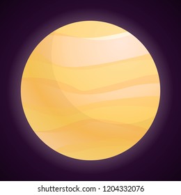 Jupiter icon. Cartoon of jupiter vector icon for web design isolated