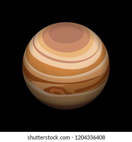 Jupiter icon. Isometric of jupiter vector icon for web design isolated