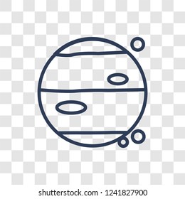Jupiter icon. Trendy linear Jupiter logo concept on transparent background from ASTRONOMY collection