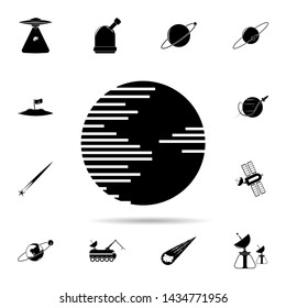 Jupiter icon. Universal set of space for website design and development, app development