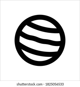 Jupiter Icon - Vector Illustration .