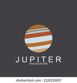 diseño de la plantilla de ilustración de vector de icono de jupiter