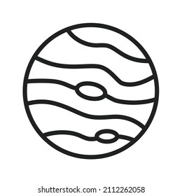 Jupiter icon vector image. Can also be used for Physical Fitness. Suitable for mobile apps, web apps and print media.