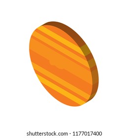 Jupiter isometric left top view 3D icon