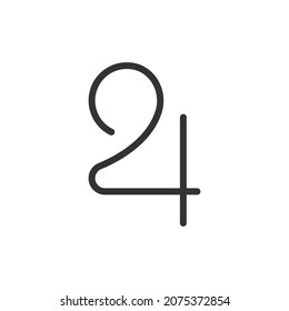 Jupiter line icon. Web symbol for web and apps. Sign design in outline style. Jupiter stroke object.