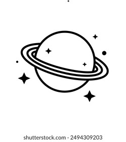 Jupiter planet icons vector design, trendy flat style on isolation background. Planet Symbol for Flyer, Banner, Planet Vector