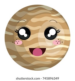 jupiter planet kawaii character