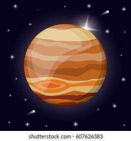 jupiter planet solar system space