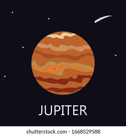 Jupiter Planet Of The Solar System Vector